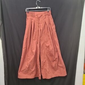 Anthropologie Womens Red Xs Wide Leg Parachute Pants